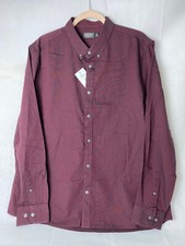 Burton Shirt Men's Maroon Long Sleeve Cotton XL