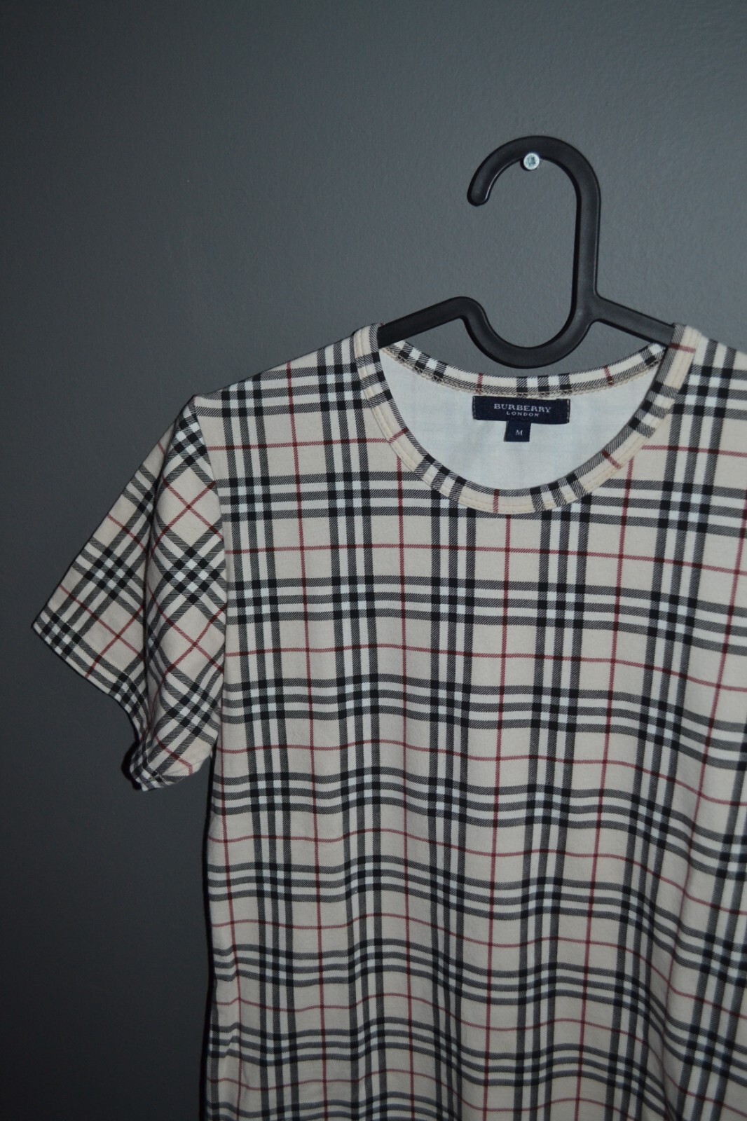 Burberry Vintage Novacheck Checkered T-shirt Women's Stretch M