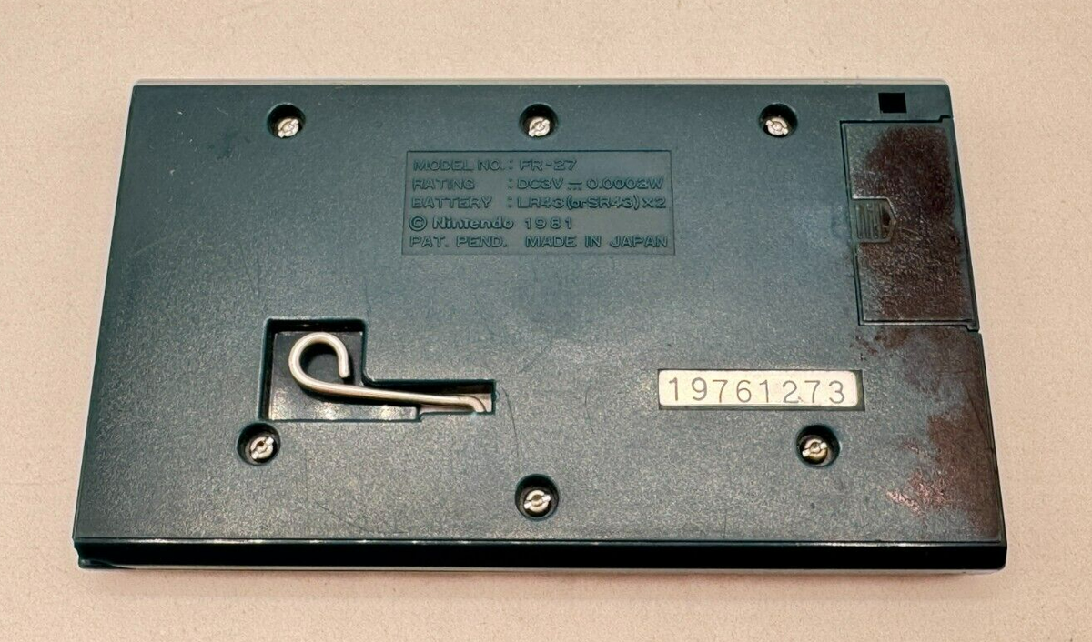 シェリー　GAME & WATCH WIDE SCREEN FIRE Nintendo Game And Watch Fire Wide Screen FR-27 Used Working