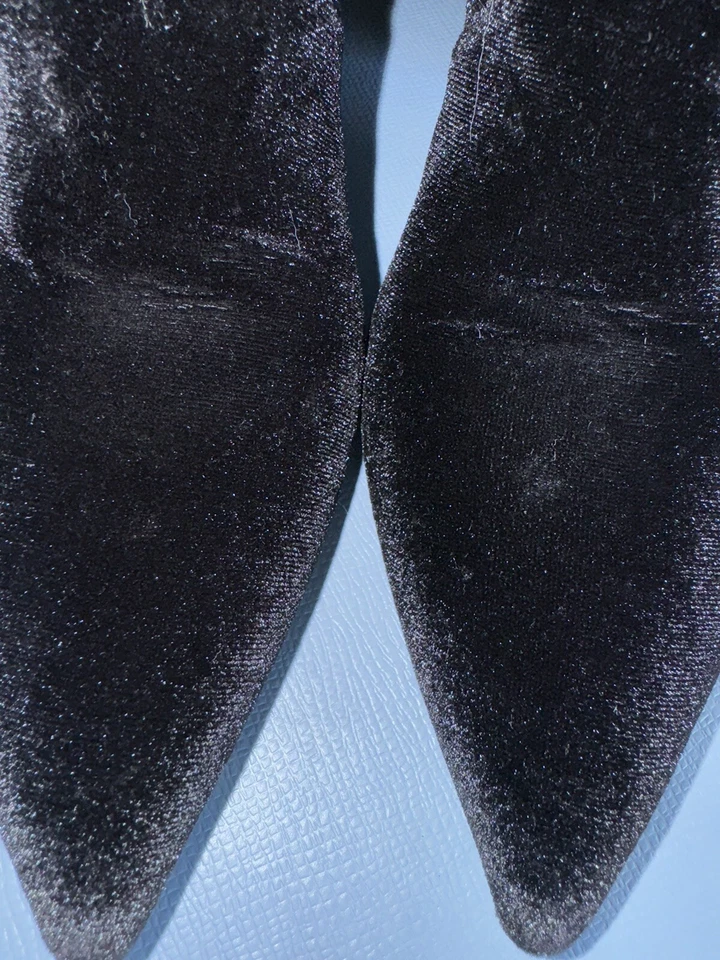 PRADA Authentic Black Velvet & Logo Tall Boots New Original Dust Bag  Sz: 38.5 - image 4 of 4