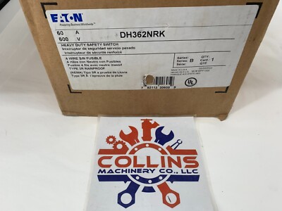 NEW Eaton Cutler-Hammer DH362NRK 60A 3P Heavy Duty Fusible Safety Switch NEMA 3R
