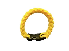 Paracord Survival Bracelet Wristband Emergency Camping Hiking Rescue (Yellow)