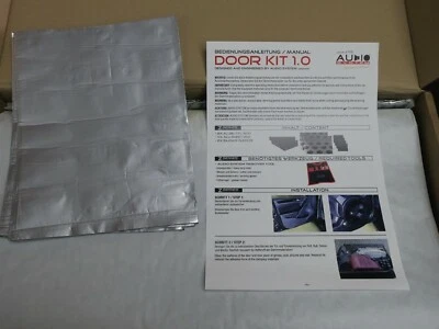 MARKENLOS Audio System DOORKIT 1.0 ALUBUTYL Dämmfleece für 2 Türen
