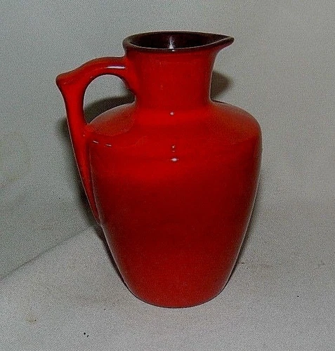 Frankoma Honey Pitcher Flame Red Vintage