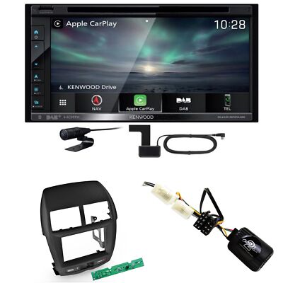 Kenwood DNX-5190DABS CarPlay Android Auto Einbauset für Mitsubishi ASX bis 2014