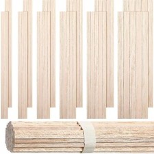 215 Pieces Balsa Wood Sticks Wooden Dowel Rods 1/8, 3/16, 1/4, 5/16, 3/8, 1/2 In