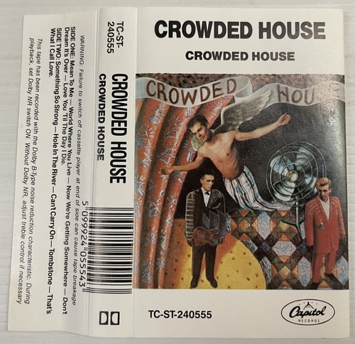 Crowded House Debut Music Cassette Tape TC-ST-240555 Capitol 1986 Original - Picture 4 of 24