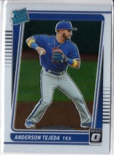 2021 Donruss Optic ANDERSON TEJEDA RATED ROOKIE Texas Rangers