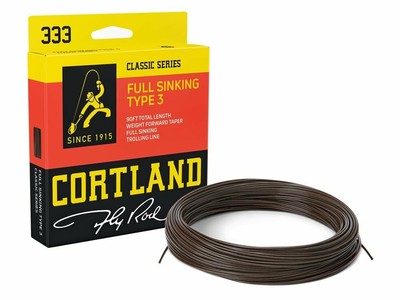Cortland 333 Full Sinking Type 3 Brown WF5S-WF8S Fliegenschnüre 