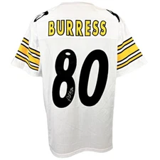 Plaxico Burress autographed signed jersey NFL Pittsburgh Steelers JSA COA