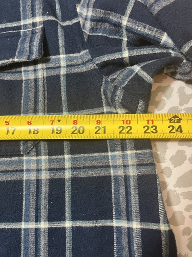 L.L Bean Mens L Flannel Traditional Fit 100% Cotton Plaid Button Down Shirt - Picture 10 of 16
