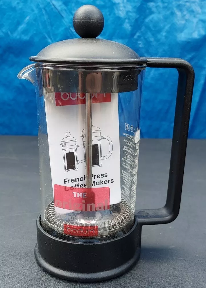 Bodum French Press Coffee Maker 1 Cup W/ Instruction Manual & Scoop