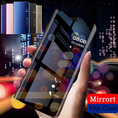 Flip Stand Mirror View Hybrid Leather PC Case Cover For Honor 200 Pro Magic6Lite