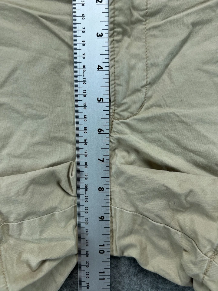 Old Navy Khaki Shorts Womens 4 Beige Chino Mid Rise Twill Casual Ladies 1 - Image 3 of 4