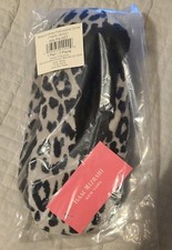 Isaac Mizrahi Leopard Slippers Size Medium 1 Pair NEW