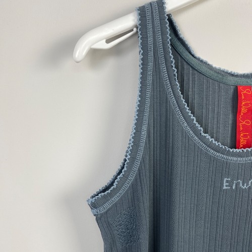 Ewa I Walla Ribbed Blue Sleeveles Top Tank Size M - Picture 4 of 19