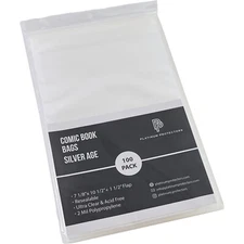 Resealable Comic Book Bags for Silver Age, Current and Modern Premium Sleeves