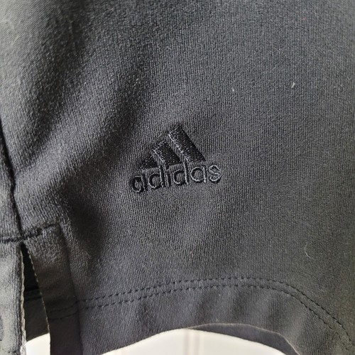 Adidas Golf adiPURE Polo Womens L Collared Shirt Black Ribbon Panel Athletic - Picture 4 of 12