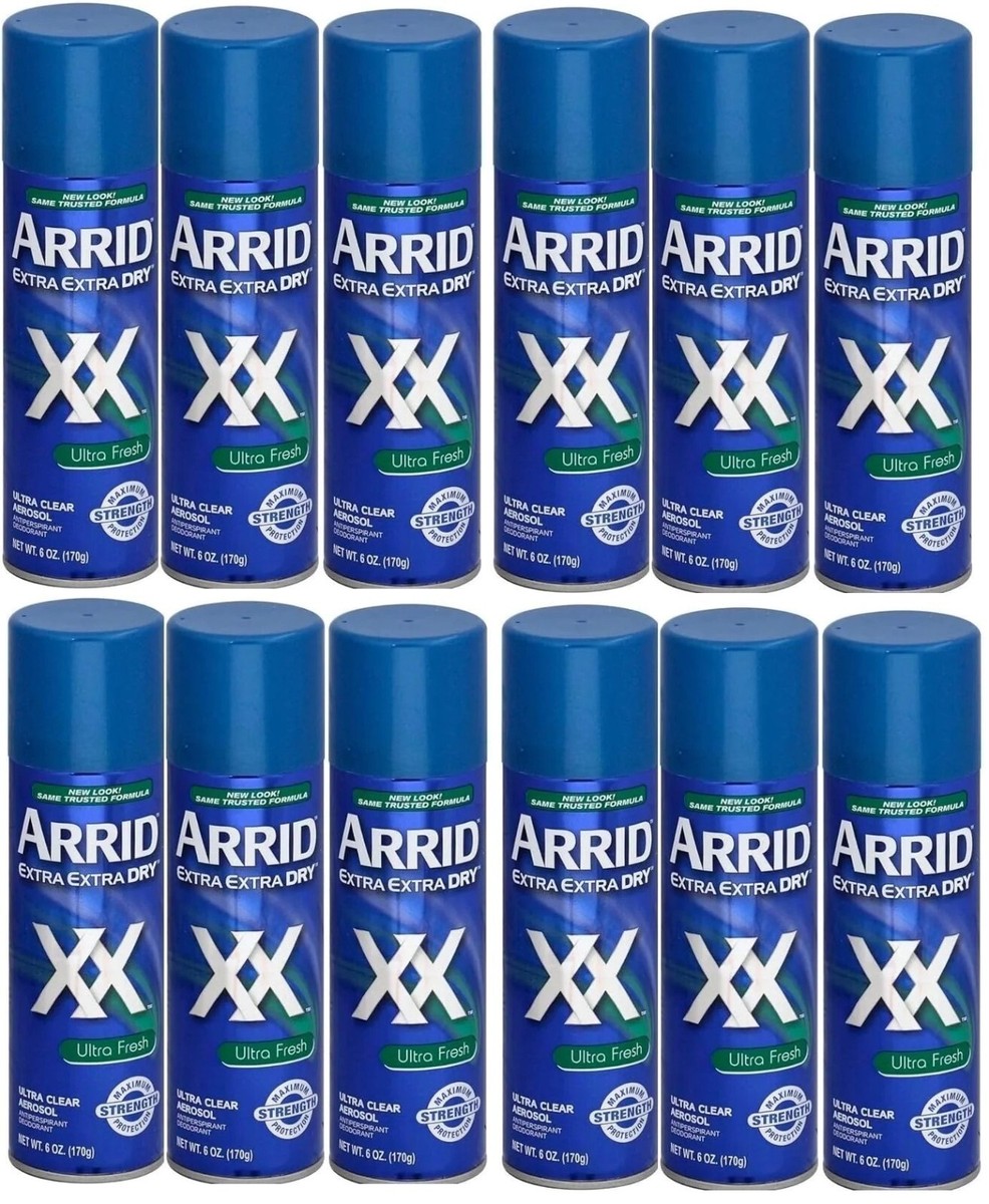 Arrid Deodorant Arrid Extra Dry Unscented Spray 12 Packs Arrid
