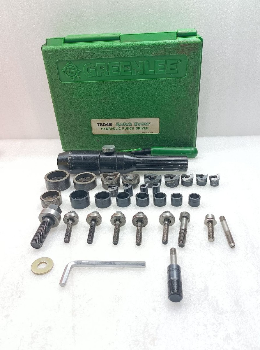 GREENLEE 7804E QUICK DRAW HYDRAULIC PUNCH DRIVER SET USED FAST