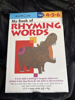 My Book of Rhyming Words by Kumon Publishing North America (2004, Perfect)