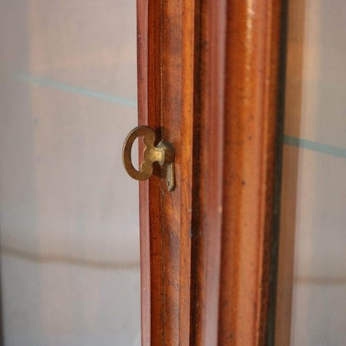 Antique French Louis XV Flame Mahogany Swell Front Marble Top Server C1830 - Picture 7 of 19