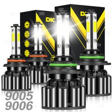 4side 90059006 Led Combo Headlight Kit 440w 6000k White Light Bulbs Hilo Beam