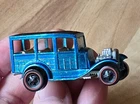 1968 HOT WHEELS MATTEL REDLINE DIECAST TOY CAR FORD WOODY LIGHT BLUE USA