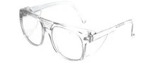 ProRX Safety Glasses Safety-65 CLEAR 58 mm Shatterproof Polycarbonate Lens UV400
