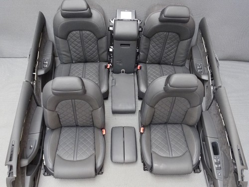 Original Audi A8 Lang 4H Sitzausstattung Leder Memory Türpappen RSE