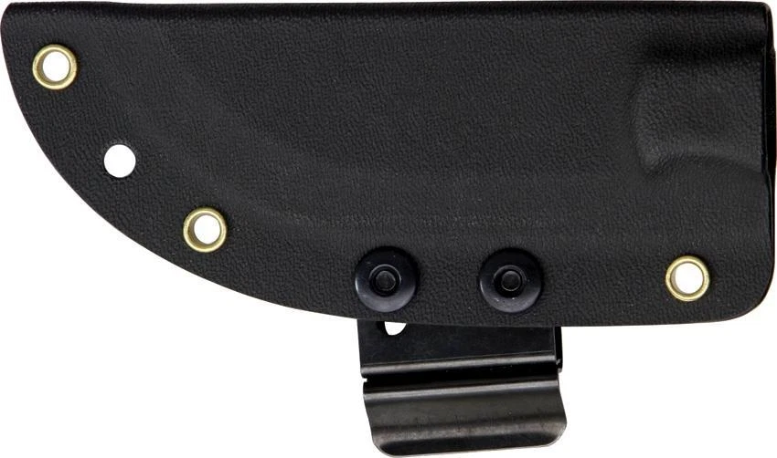 TOPS Mini Tom Brown Rastreador Hoja de Sierra Fija Negro Lino Mango Cuchillo TBT040 Foto 2 de 2