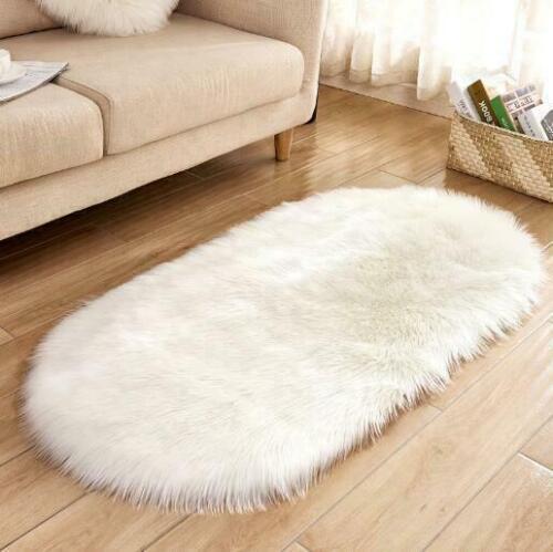 Fluffy Rugs Anti-Skid Shaggy Area Dining Room Carpet Floor Mat Home Bedroom Soft - Picture 14 of 26