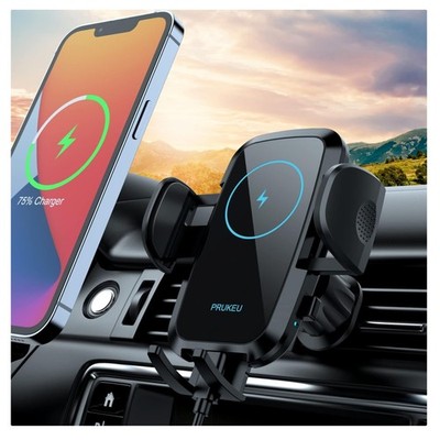 Autohalterung Wireless Charger 15W Qi Ladestation für alle Smartphones