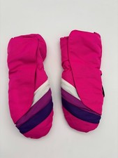 Thinsulate Girls Pink Purple White Black Winter Snow Mittens Gloves Size 2-5T