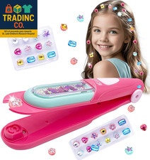 Hair Gem Stamper Kit for Girls Sparkle Hair Bedazzling Tool with 24 Refill Gem