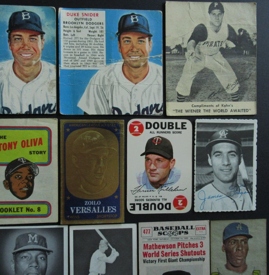 Insertos Topps Kahn's Bazooka Redman Wheaties Post Fleer, Maris Snider Killenrew Foto 3 de 4