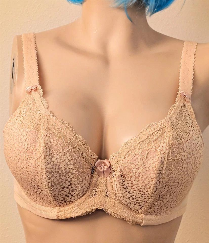 Goddess Michelle Smaller Cups Full Crochet Lace UW Bra - 44B - Image 2 of 4