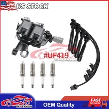 Ignition Coil+Spark Plug+Wires Pack UF419 for Hyundai Elantra Kia Soul 2.0