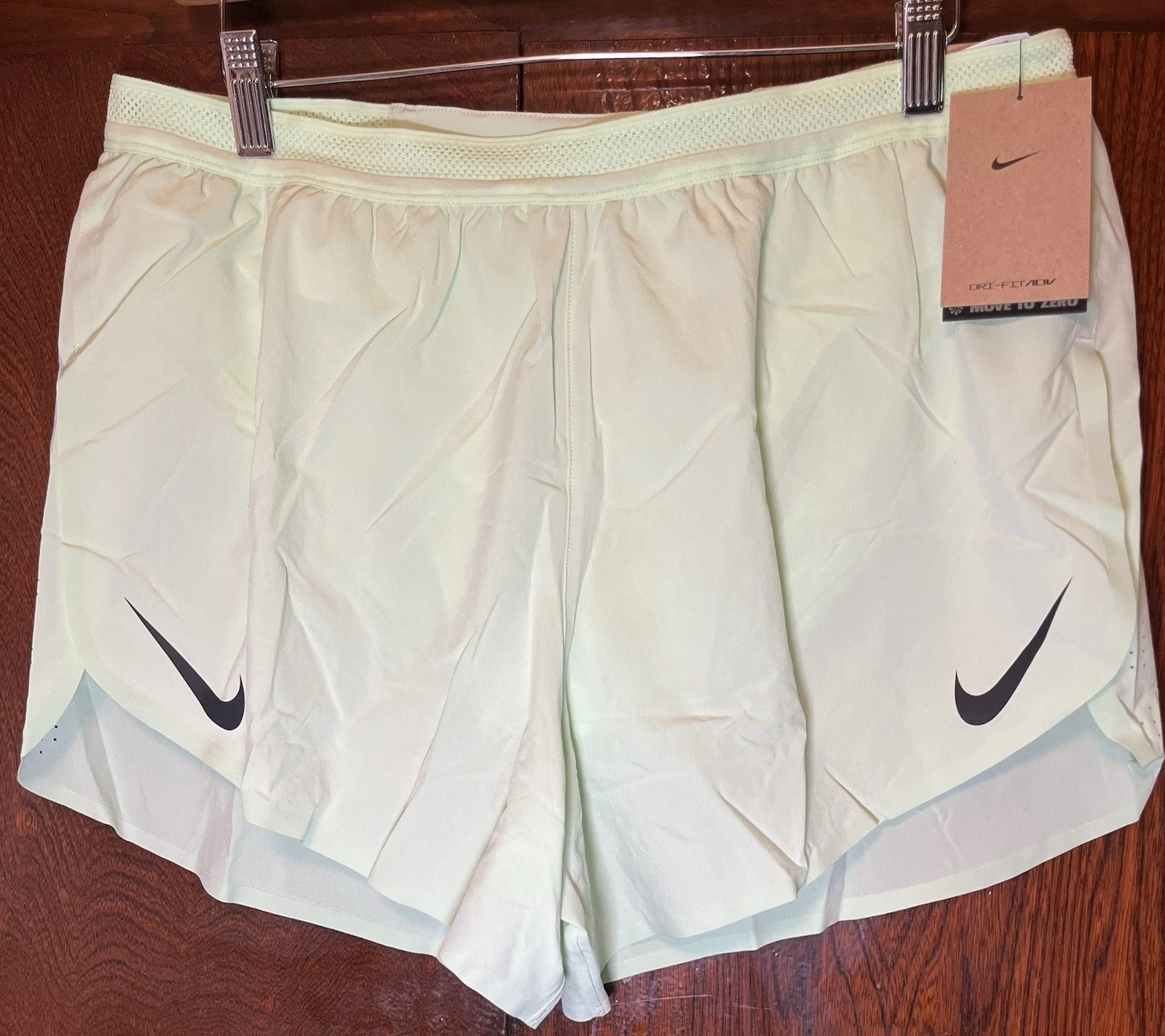Nike Dri-Fit ADV 4” Racing Shorts Vapor Green Men’s Size Large FN3352-376 New