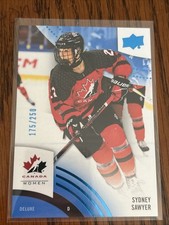 Sydney Sawyer 2025 Team Canada Hockey Base #61 Deluxe 185/250