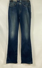 7 For All Mankind Women's Blue Skinny Bootcut Slim Illusion Jeans Size 27 NWT