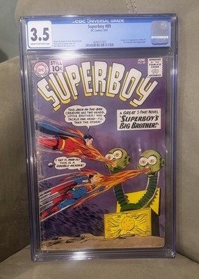 Superboy #89 (DC Comics June 1961) CGC graded 3.5