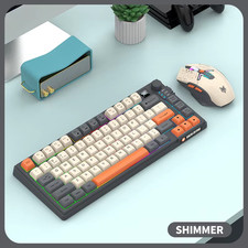 Xunfox K920 Keyboard & Mouse Combo, W/ Display Screen W/ 2x Wireless Modes & Wir
