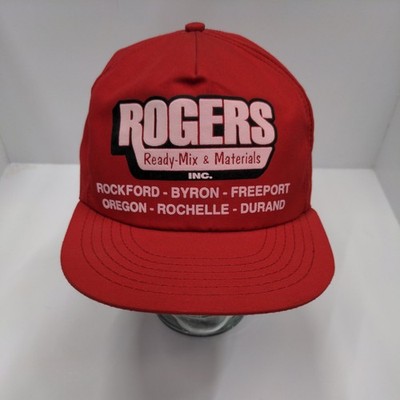 ROGERS Hat Snapback Baseball Cap Men's Adjustable Logo Promo Byron Illinois