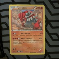 Pokémon Groudon Rare Regular Card XY Primal Clash 84/160 Basic 130 HP