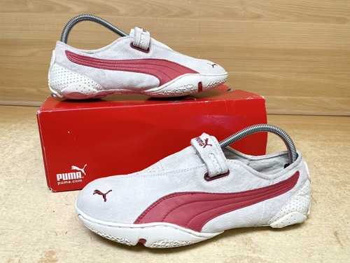 Y2K Puma Criatura II Ballerinas Uk Größe 7,5 weiß & rot Schuhe Vintage 2000er