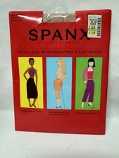 SPANX Footless Control Top Bodyshaping Pantyhose Spice Size B NWT