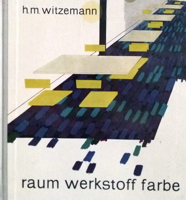Space Material Color Design Vintage Book 1957 Harcover German H.M.Witzemann