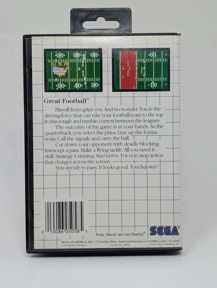 Great Football (Sega Master, 1987) - CIB Complete - Image 3 of 4