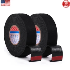 2 Rolls Black Wire Harness Cloth Tape, Speaker Wiring Harness Cloth Tape, for Au